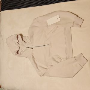 Lululemon scuba oversized half zip hoodie white opal